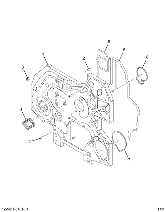 1891415C94 COVER, ASSY FRONT -REAR HALF