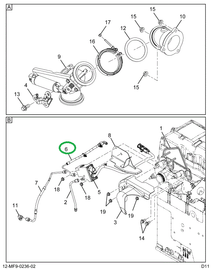 1891478C2 TUBE,HOSE EXHAUST BRAKE VALVE