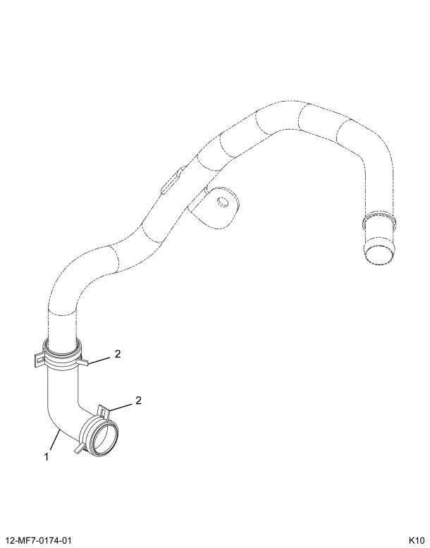 1897464C91 HOSE ASSY 90 DEGREE 1 INCH