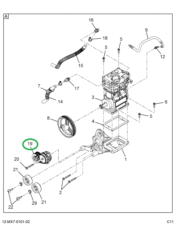 1899179C1 TENSIONR,TENSIONER BELT GROOVE