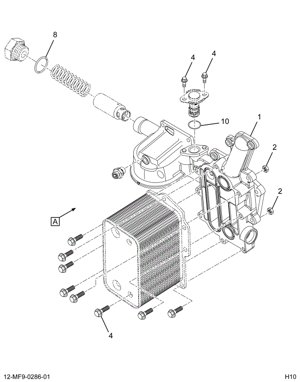 1899337C92 HOUSING,KIT OIL COOLER HOUSING