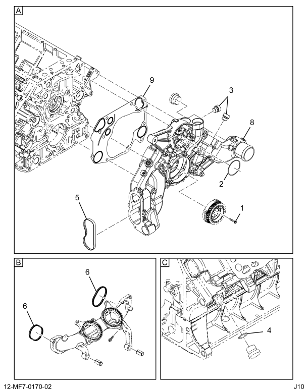 1899570C93 COVER,KIT FRONT COVER