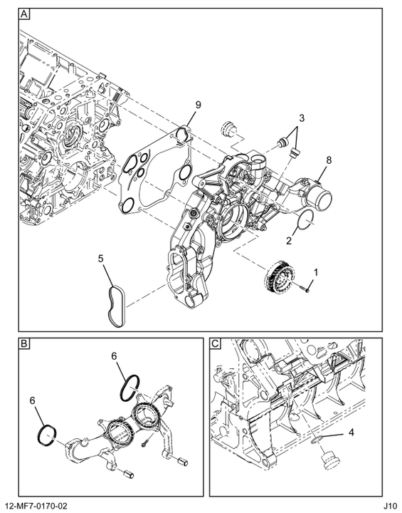 1899570C93 COVER,KIT FRONT COVER