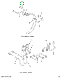2000025C3 HOSE HYD BRAKE 31.8