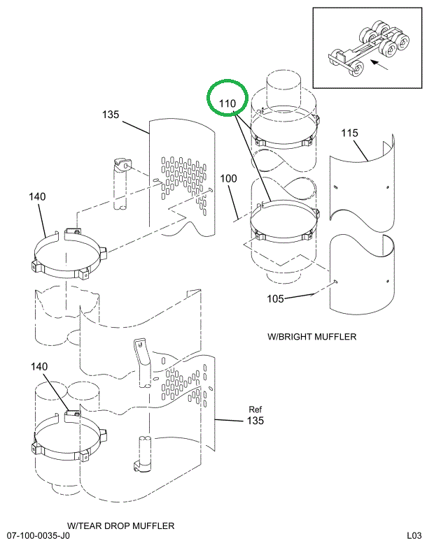 2000228C1 BRACKET MUFFLER GUARD SUPT