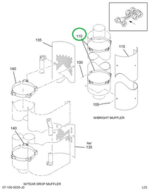 2000228C1 BRACKET MUFFLER GUARD SUPT
