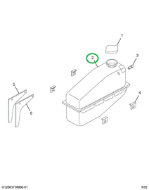 2000412C2 TANK RAD SURGE OR COOLANT