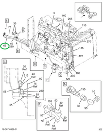 2000777C91 HOSE RCVR DRIER TO EVAP W/134A