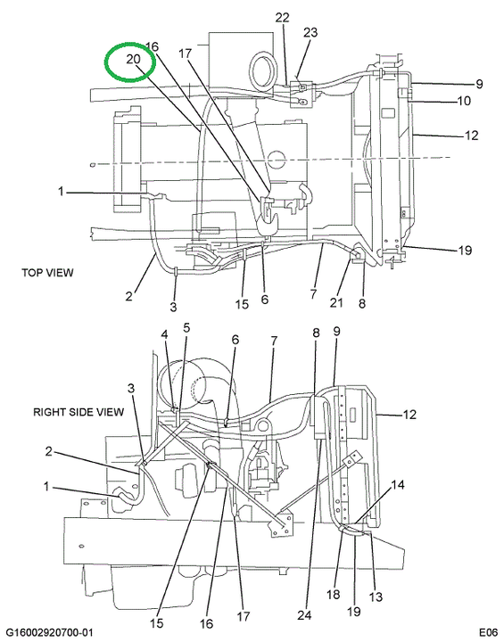 2000803C91 HOSE EVAP TO COMPR W/134A