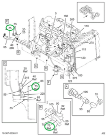 2000814C91 HOSE EVAP TO COMPR W/134A