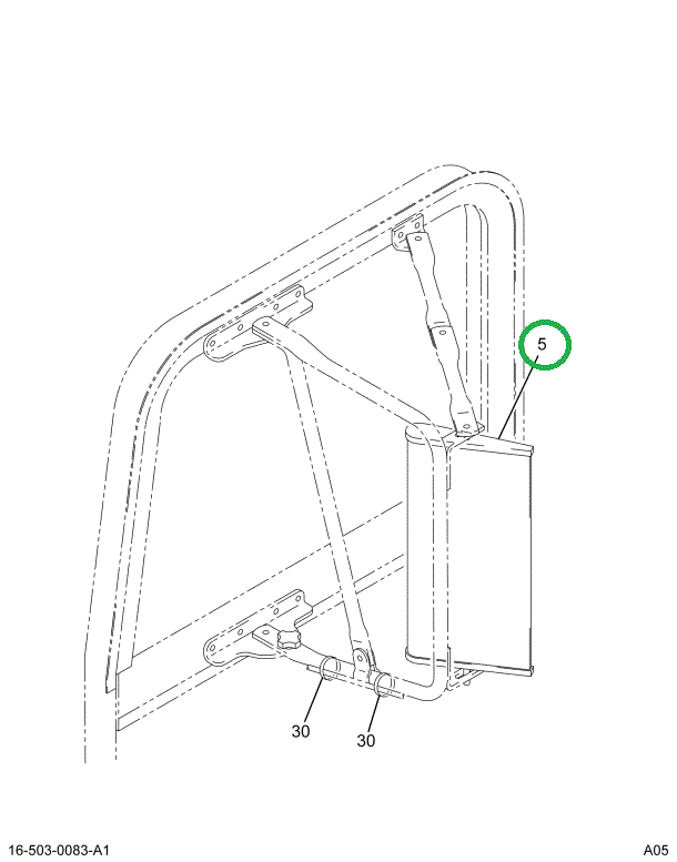 2002045C91 HEAD MIRROR 7X16 MTRZD & HTD R