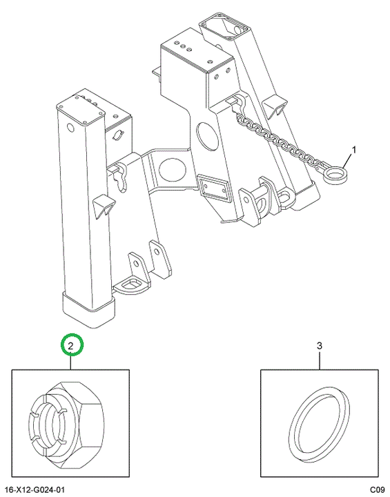 20033R1 Nut, Lock 5/8