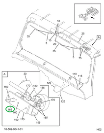 2003579C91 SHAFT W/S WIPER ARM PIVOT