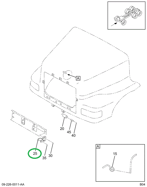 2003740C1 BRACKET ASSY HINGE LOWER