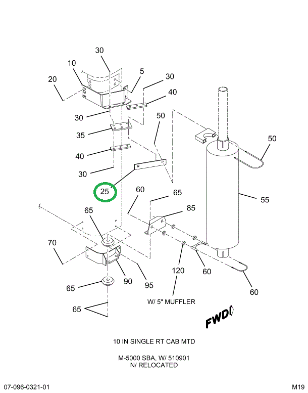 2004543C2 BRACKET  MUFFLER SUPPORT