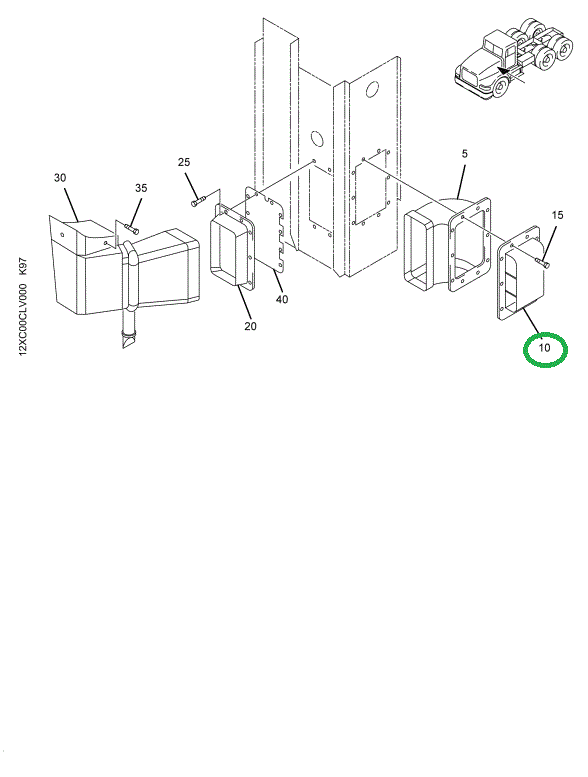 2005076C2 DUCT DRIVERS AIR LH