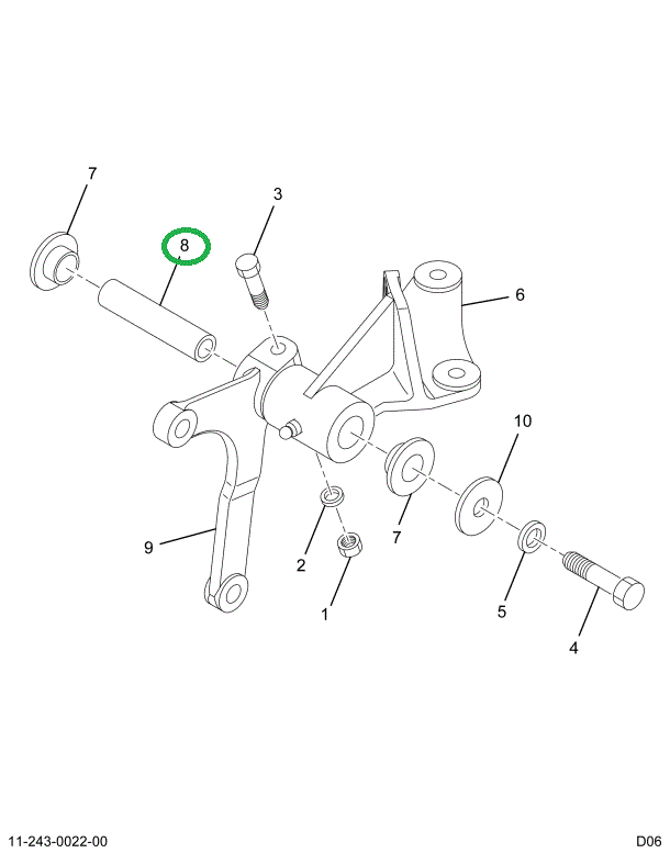 2005334C1 SHAFT CLUTCH RELAY LEVER