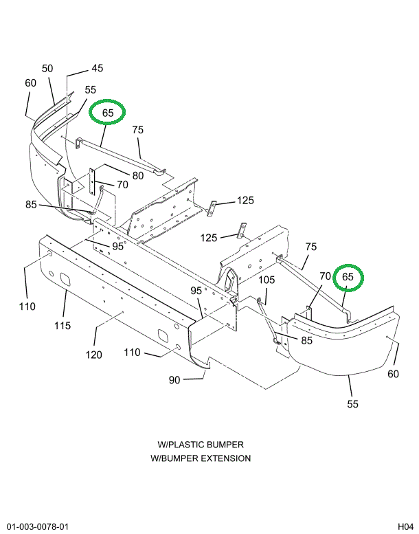 2005342C3 BRACE FRT BUMPER