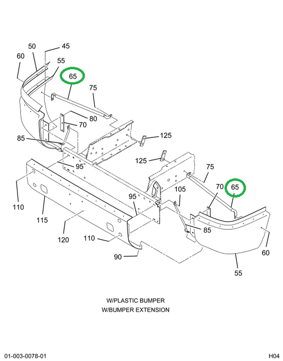 2005342C3 BRACE FRT BUMPER
