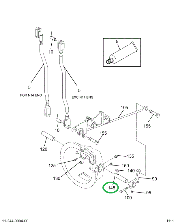 2005406C1 SHAFT CLUTCH REL FORK