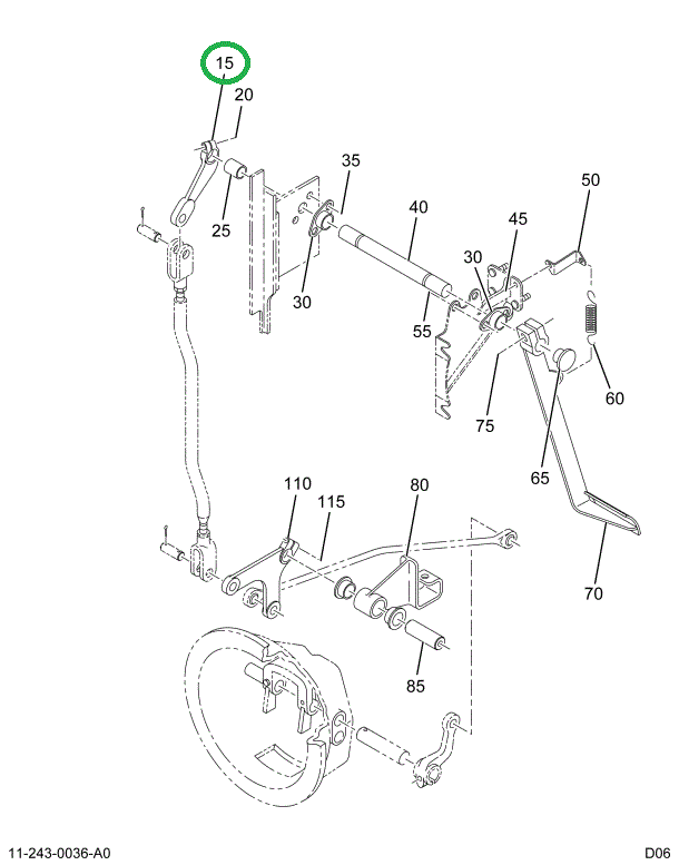 2005891C2 LEVER CLUTCH RELEASE