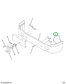 2006259C2 BRACE FRT BUMPER-RT
