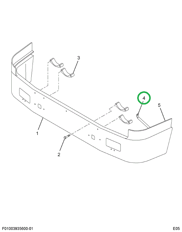 2006260C2 BRACE FRT BUMPER-LT