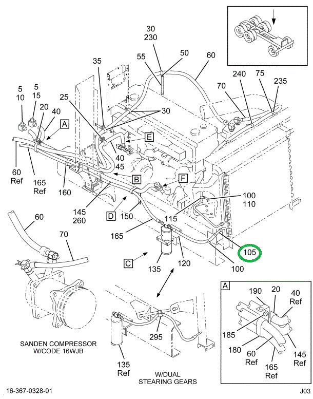 2006315C93 HOSE,ASSY COND TO DRYER W/134A