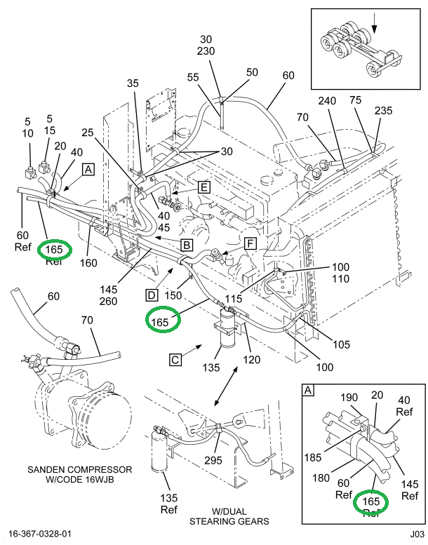 2006316C91 HOSE ASSY RCVR DRYER TO EVAP