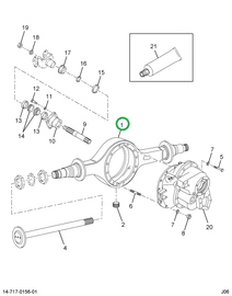 2006445C1 Housing, Forward Rear Axle