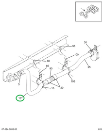 2006611C1 PIPE EXHAUST I-6 NGD