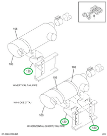 2006711C1 BRACKET SUPPORT MUFFLER OR TAI