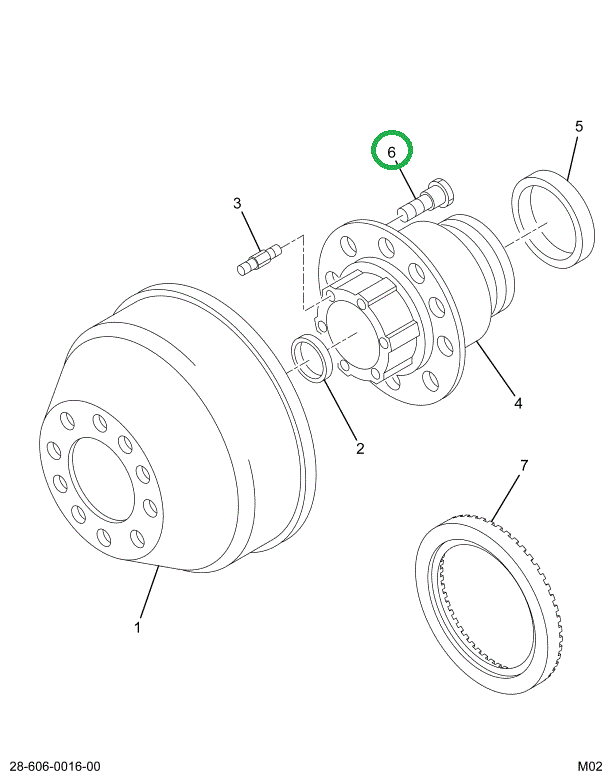 2006975C1 BOLT WHEEL HUB M22X1.5