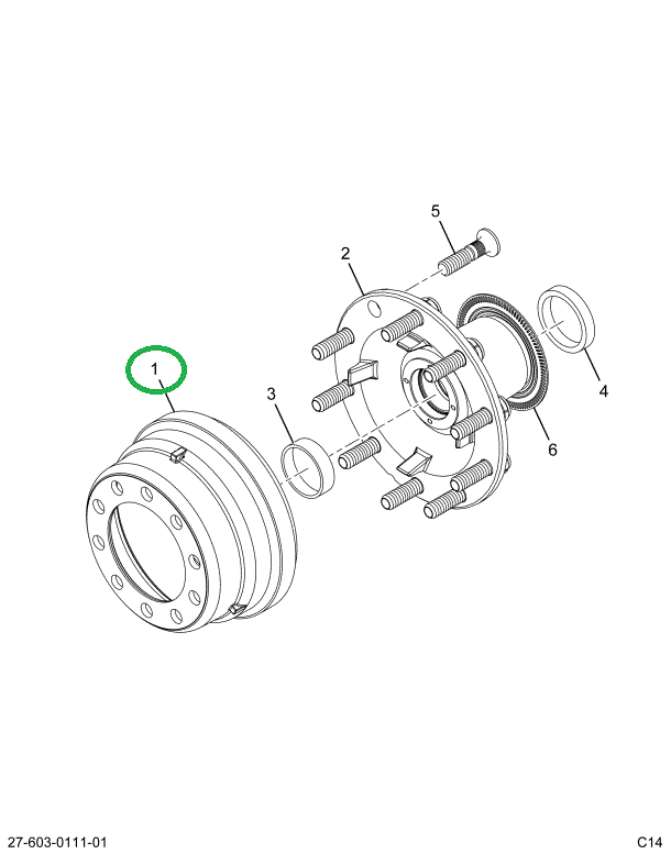 2007012C4 DRUM,FRT WHEEL BRK , 285 CAST