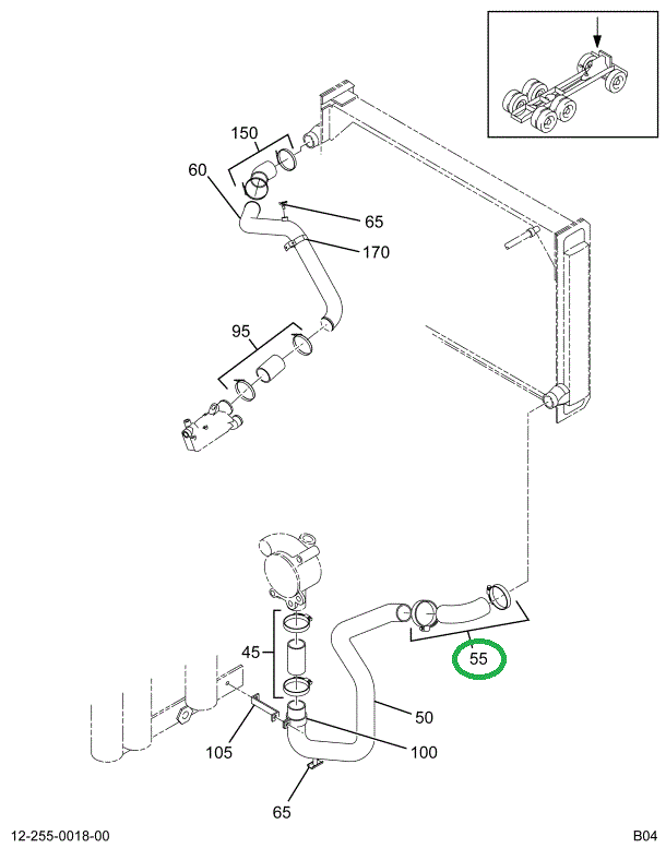 2008028C1 ELBOW RAD 2.5ID 90 DEG SILICON