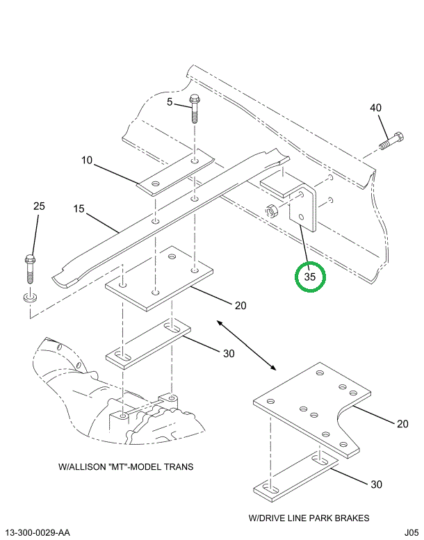 2008144C2 BRACKET XMSN MTG MAIN*XMSN REA