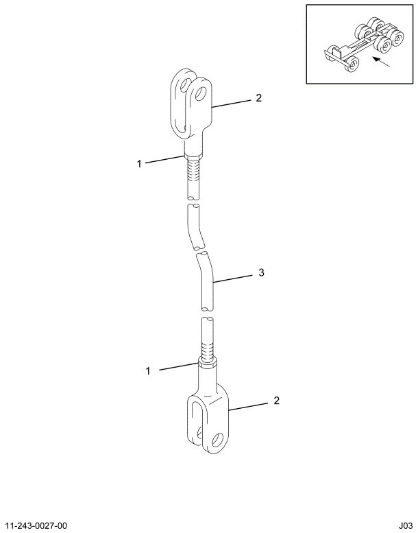 2008594C93 ROD CLUTCH CONTROL*CLUTCH CONT