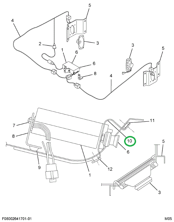 2008949C1 BRACKET RADIO MTG (CHARCOAL)