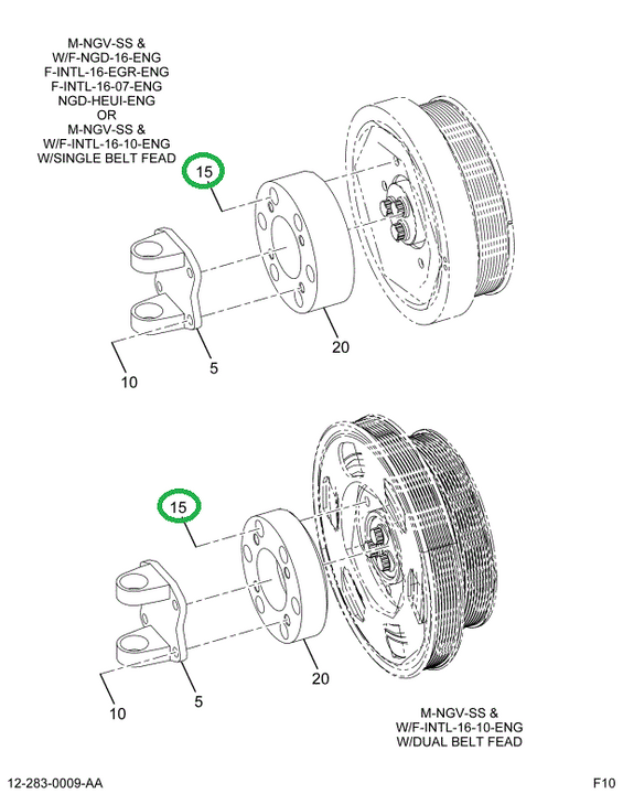 2008954C1 BOLT,SPL PTO FLANGE,M10X1.5X50