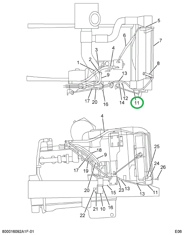 2010087C91 HOSE,COND TO RCVR W/134A