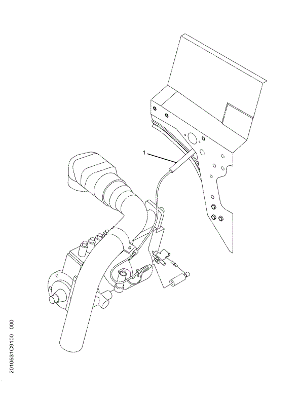 2010529C91 CABLE THROTTLE CONTROL OR ACCE