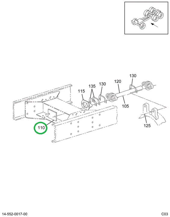 2010625C1 Plate, Bracket, Torque Rod, Su