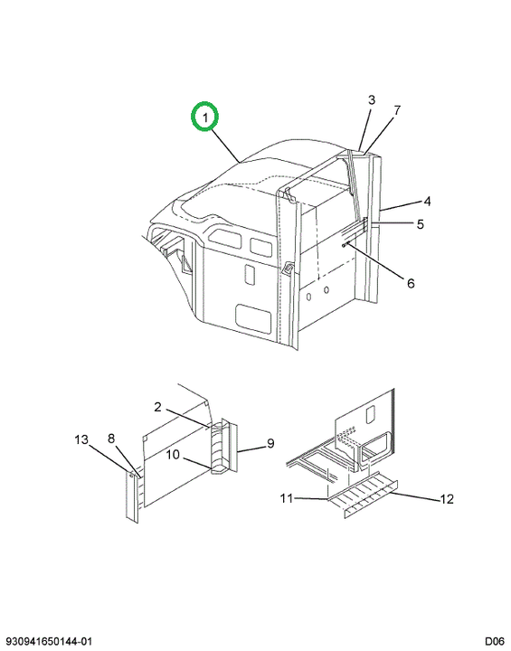 2010654C1 Deflector, Air Roof Mounting H