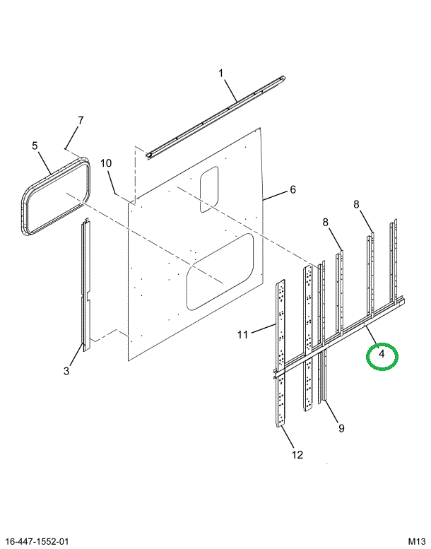 2011160C2 STRAINER,SIDE PANEL HRZNTL