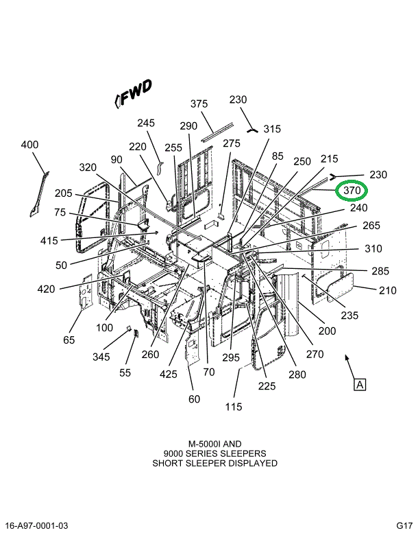 2011736C4 HEADER SIDE PANEL INNER LH 97