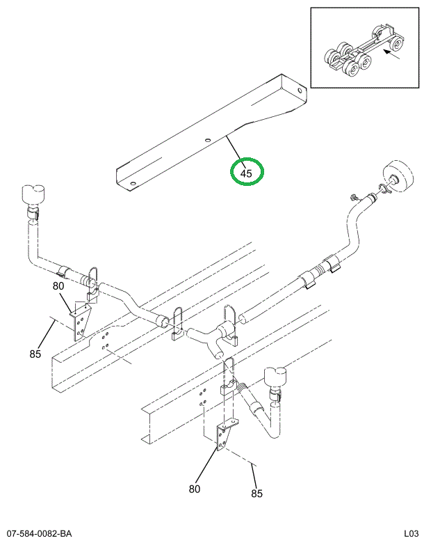 2011983C1 BRACKET,EXH PIPE