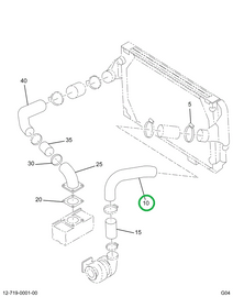 2012387C1 PIPE,AIR TURBO TO CAC