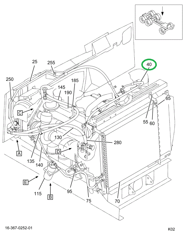 2012600C93 HOSE **ASSY COMPRESSOR TO COND