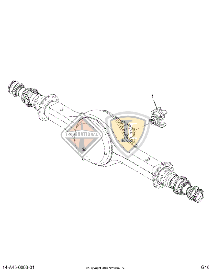 2013007C91 FLANGE TRUNNION 1710 1/2 RD