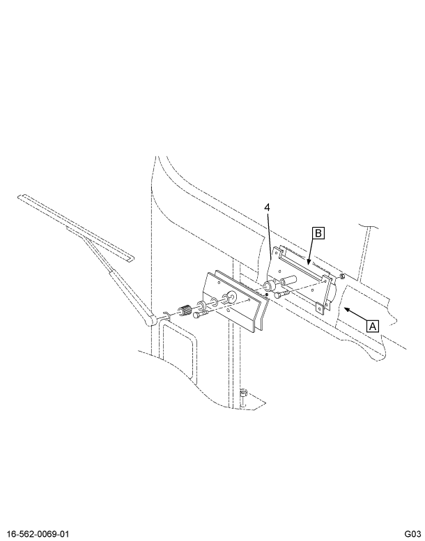 2013857C91 ARM CRANK W/S WIPER RH